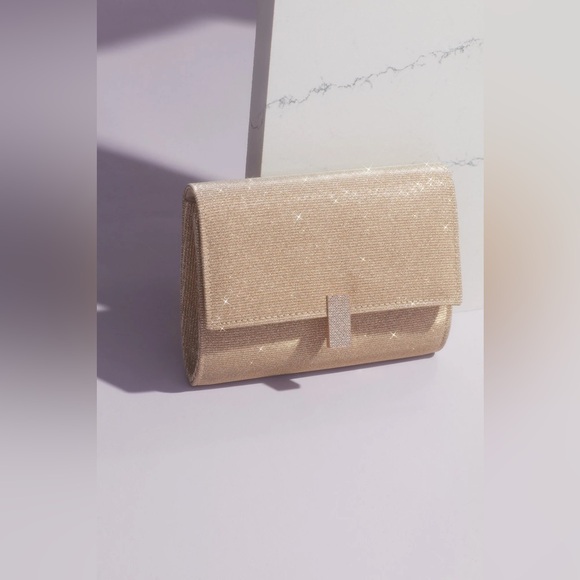 Handbags - Elegant Gold Clutch Bag